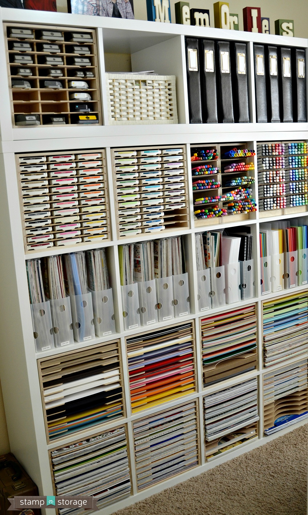 Organize your craft room with Stamp-n-Storage products